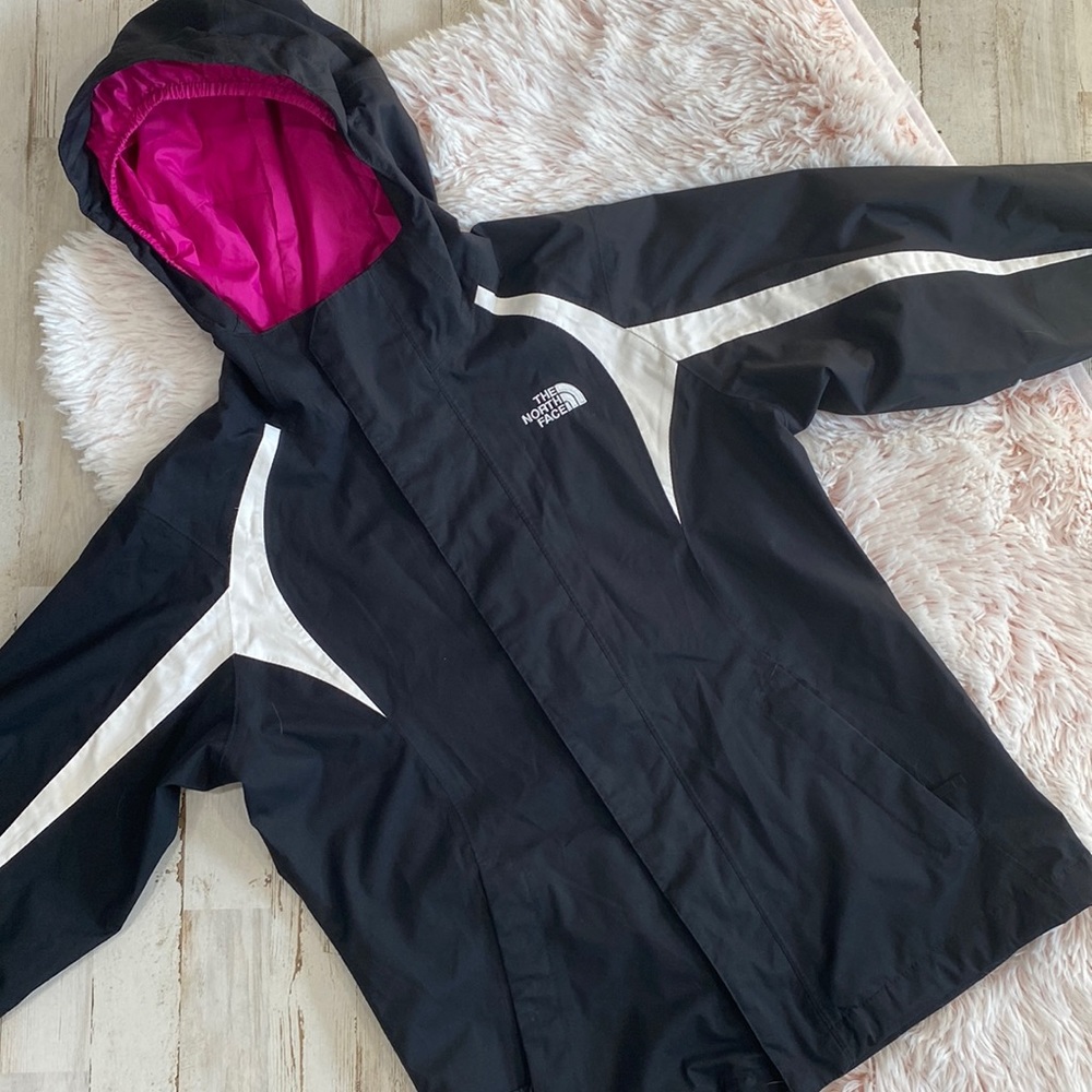 North Face Girls Windbreaker HyVent Jacket Medium 10/12 Lined